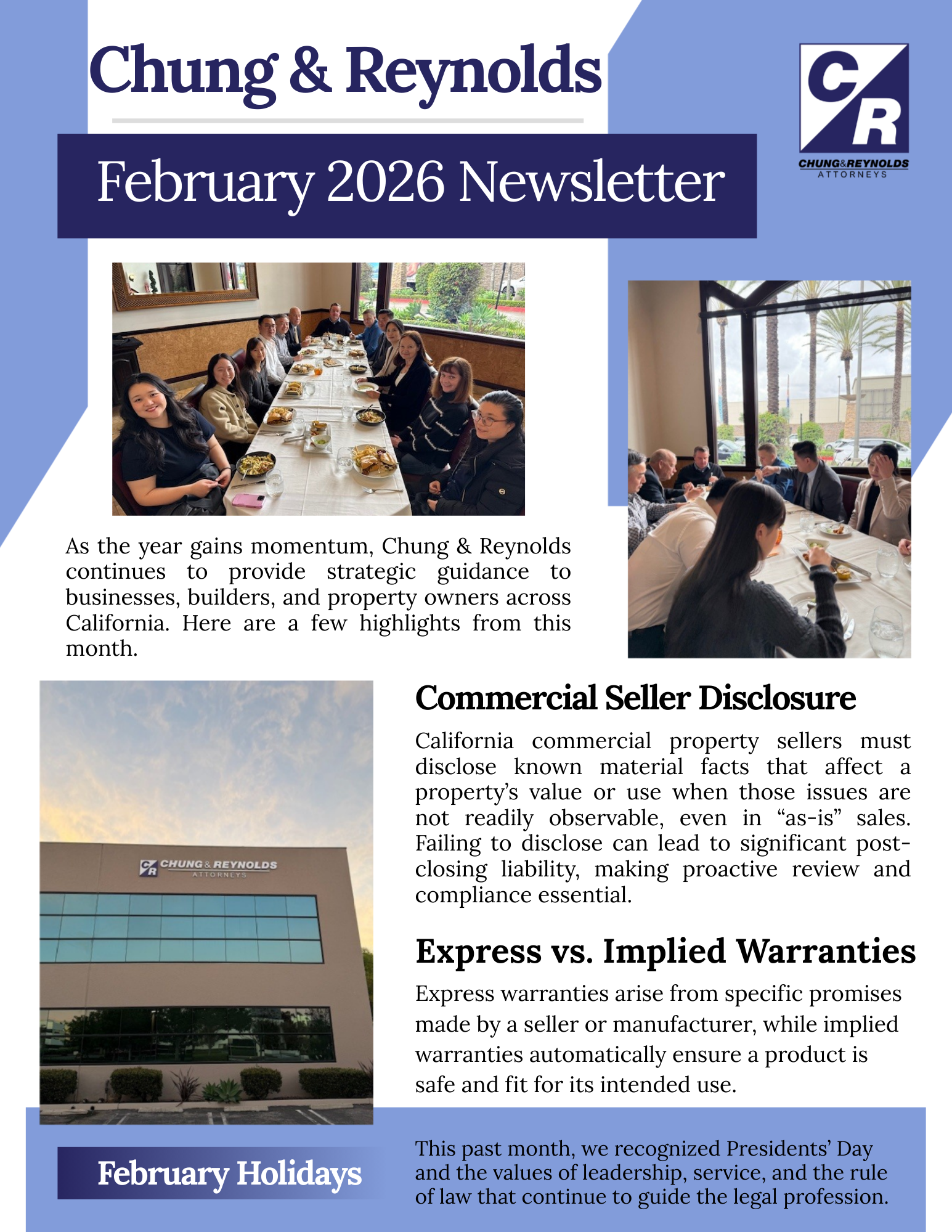 February 2026 Newsletter