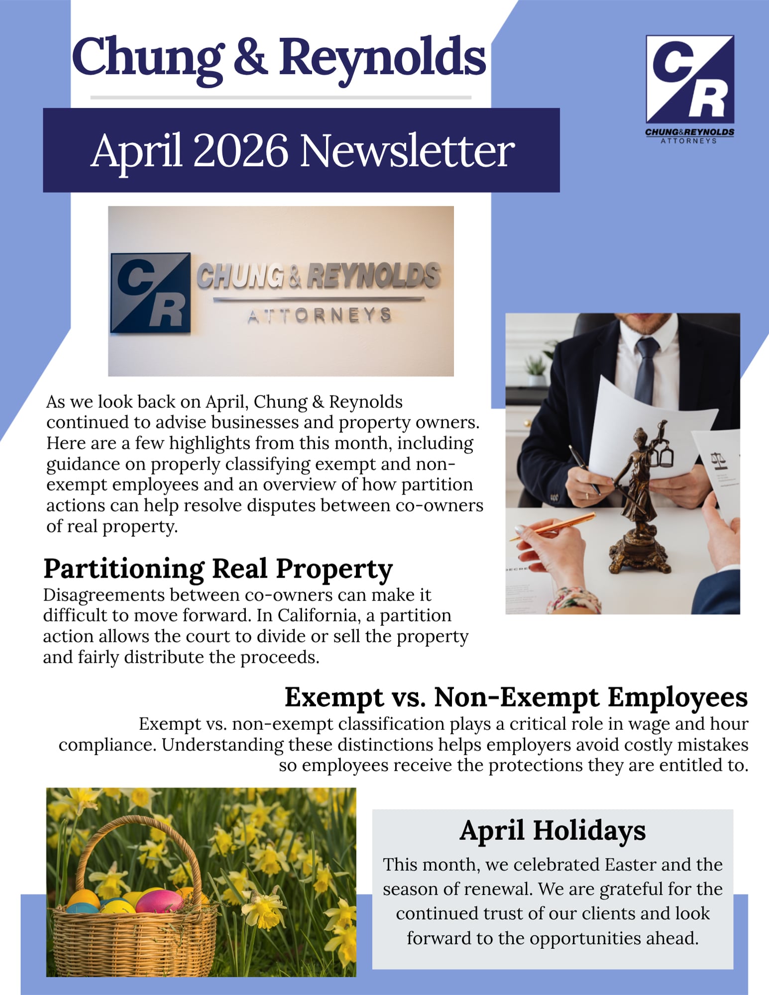 April 2026 Newsletter
